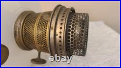 Aladdin B-114 White Moonstone Corinthian Oil Lamp With B Complete Burner