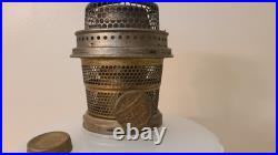 Aladdin B-114 White Moonstone Corinthian Oil Lamp With B Complete Burner