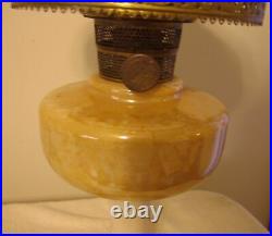 Aladdin B-27 Simplicity Gold Lustre Kerosene Ornate Workable Lamp with Shade