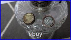 Aladdin B-39 Clear Washington Drape Oil Lamp 1939 With Model B Burner Uranium