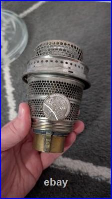 Aladdin B-39 Clear Washington Drape Oil Lamp 1939 With Model B Burner Uranium
