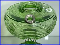 Aladdin B-54 Green Washington Drape Plain Stem Model B Burner Oil Lamp 1941 & 42