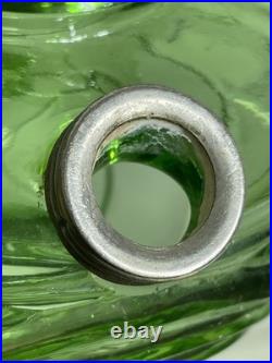 Aladdin B-54 Green Washington Drape Plain Stem Model B Burner Oil Lamp 1941 & 42