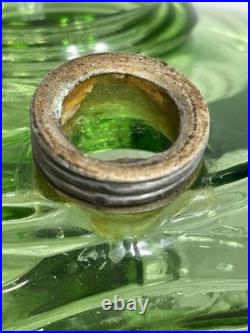Aladdin B-54 Green Washington Drape Plain Stem Model B Burner Oil Lamp 1941 & 42