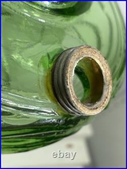 Aladdin B-54 Green Washington Drape Plain Stem Model B Burner Oil Lamp 1941 & 42