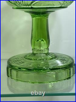 Aladdin B-54 Green Washington Drape Plain Stem Model B Burner Oil Lamp 1941 & 42