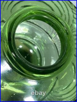 Aladdin B-54 Green Washington Drape Plain Stem Model B Burner Oil Lamp 1941 & 42