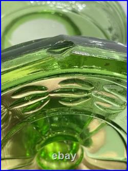 Aladdin B-54 Green Washington Drape Plain Stem Model B Burner Oil Lamp 1941 & 42