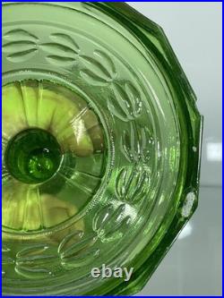 Aladdin B-54 Green Washington Drape Plain Stem Model B Burner Oil Lamp 1941 & 42