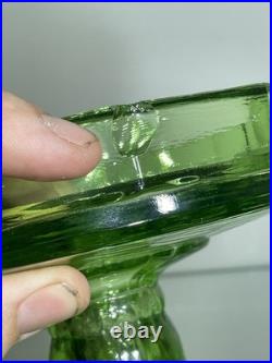 Aladdin B-54 Green Washington Drape Plain Stem Model B Burner Oil Lamp 1941 & 42