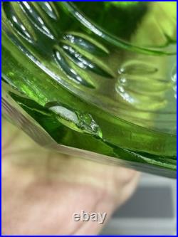 Aladdin B-54 Green Washington Drape Plain Stem Model B Burner Oil Lamp 1941 & 42