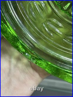 Aladdin B-54 Green Washington Drape Plain Stem Model B Burner Oil Lamp 1941 & 42