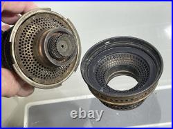 Aladdin B-54 Green Washington Drape Plain Stem Model B Burner Oil Lamp 1941 & 42