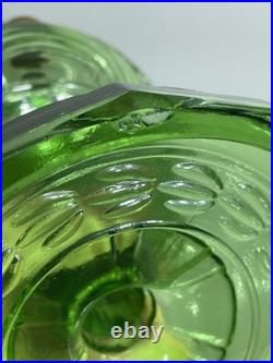 Aladdin B-54 Green Washington Drape Plain Stem Model B Burner Oil Lamp 1941 & 42