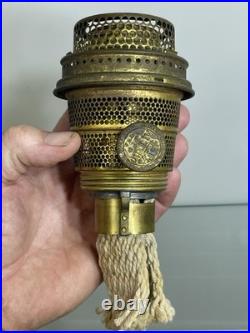 Aladdin B-54 Green Washington Drape Plain Stem Model B Burner Oil Lamp 1941 & 42