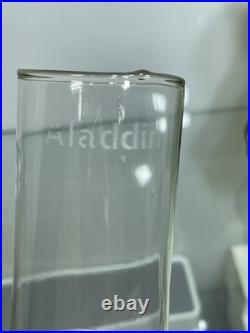 Aladdin B-54 Green Washington Drape Plain Stem Model B Burner Oil Lamp 1941 & 42