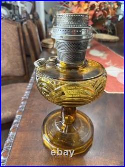 Aladdin B-55 DARK AMBER WASHINGTON DRAPE Oil Lamp With Model B Burner.'41-'53