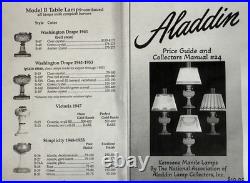 Aladdin B-55 DARK AMBER WASHINGTON DRAPE Oil Lamp With Model B Burner.'41-'53