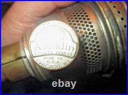 Aladdin B-75 Alacite Lincoln Drape Oil Lampuranium Green