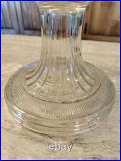 Aladdin B-80 Beehive Clear Crystal Oil Lamp with Model B Burner Vintage