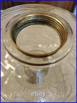 Aladdin B-80 Beehive Clear Crystal Oil Lamp with Model B Burner Vintage