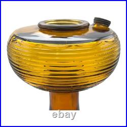 Aladdin B-82 Dark Amber Beehive Pattern Kerosene Oil Lamp 1937-1938 Vintage