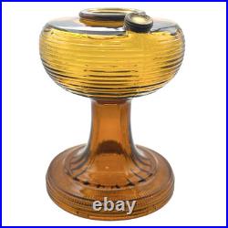 Aladdin B-82 Dark Amber Beehive Pattern Kerosene Oil Lamp 1937-1938 Vintage