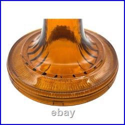Aladdin B-82 Dark Amber Beehive Pattern Kerosene Oil Lamp 1937-1938 Vintage