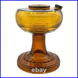 Aladdin B-82 Dark Amber Beehive Pattern Kerosene Oil Lamp 1937-1938 Vintage