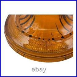 Aladdin B-82 Dark Amber Beehive Pattern Kerosene Oil Lamp 1937-1938 Vintage