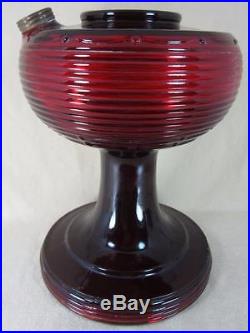 Aladdin B-83 Ruby Red Beehive Kerosene Oil Lamp