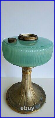 Aladdin B-97 Jade Green Moonstone Queen- Scallop Glass Lamp Font only