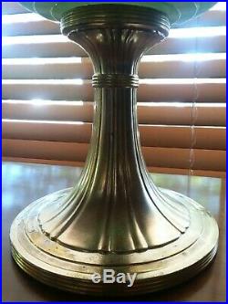 Aladdin B-97 Queen Oil Lamp Green Moonstone 1937-39