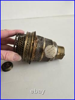 Aladdin B114 White Moonstone Corinthian Oil Lamp With B Burner No Flame Spreader