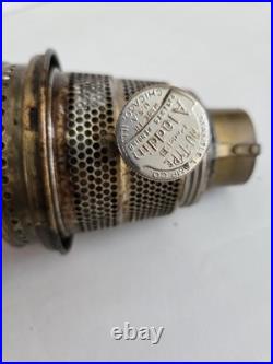 Aladdin B114 White Moonstone Corinthian Oil Lamp With B Burner No Flame Spreader