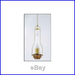 Aladdin BH815 Classic Tilt Frame Hanging Lamp with Brown Bowl & Solid Brass Parts