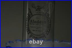 Aladdin Beehive clear to green oil lamp
