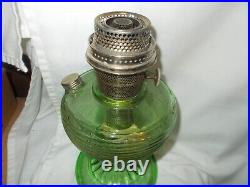 Aladdin Beehive kerosene green table lamp