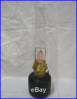 Aladdin Black Bomb Kerosene Lamp Base Rare Cherry Condition