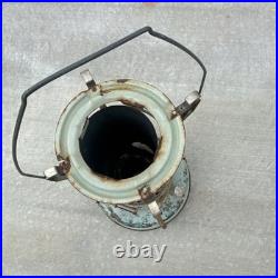 Aladdin Blue Flame Heater Kerosene Portable Antique Metal Light Green Stove