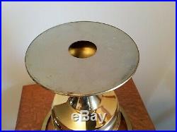 Aladdin Brass #23 Oil Lamp/Triple Rose Alacite Shade/Signed