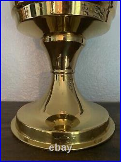 Aladdin Brass Heritage #N128B Oil Kerosene Lamp #23 Burner and Aladdin Chimney