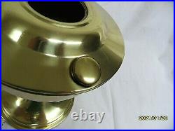 Aladdin Brass Kerosene Lamp 23, With3 NEW Mantles, Spare Wick Electric Adapter