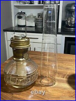 Aladdin Brass Kerosene Lamp Model 23 US Pat # 3551086