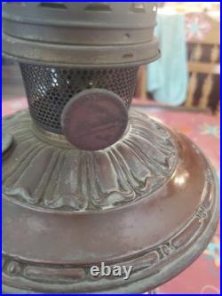 Aladdin Brass Kerosene Mantle Oil Lamp Base Model No. 8 Electric Conversion