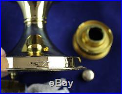 Aladdin Brass Model #23 Oil Kerosene Mantle Table Lamp With White Shade