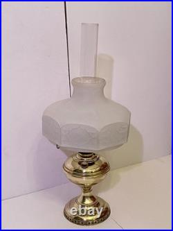 Aladdin Brass Model 6 Kerosene Oil Lamp 1914-1917 Aladdin Lamp Shade