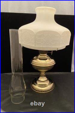 Aladdin Brass Model 6 Kerosene Oil Lamp 1914-1917 Aladdin Lamp Shade