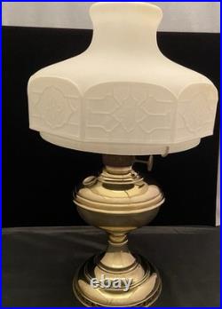 Aladdin Brass Model 6 Kerosene Oil Lamp 1914-1917 Aladdin Lamp Shade