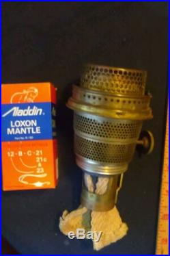 Aladdin Brass Nu-Type Model B Kerosene Oil Burner Wick camisa lamp incandescent